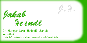 jakab heindl business card